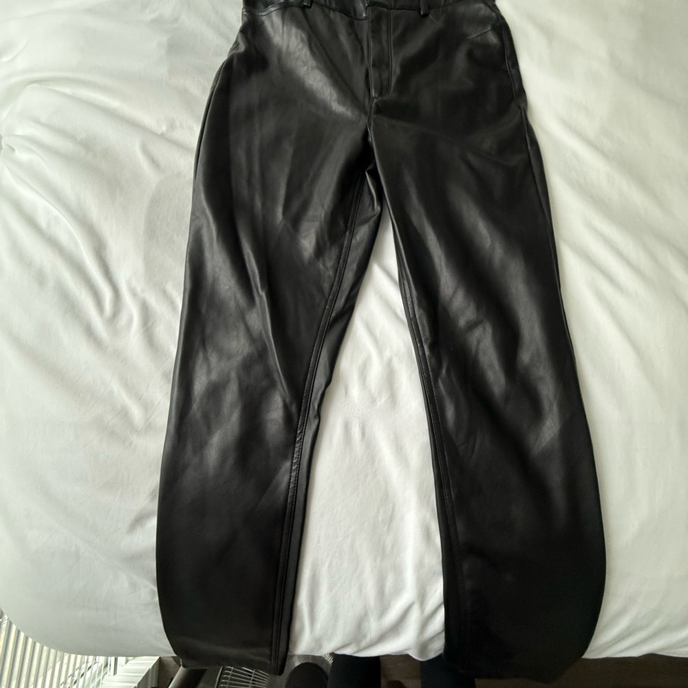 Women’s Faux Black Leather Pants